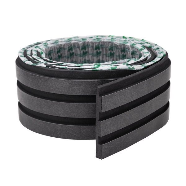 Painel Ripado Eva Laminado Autocolante 10cm Urban Black | Val